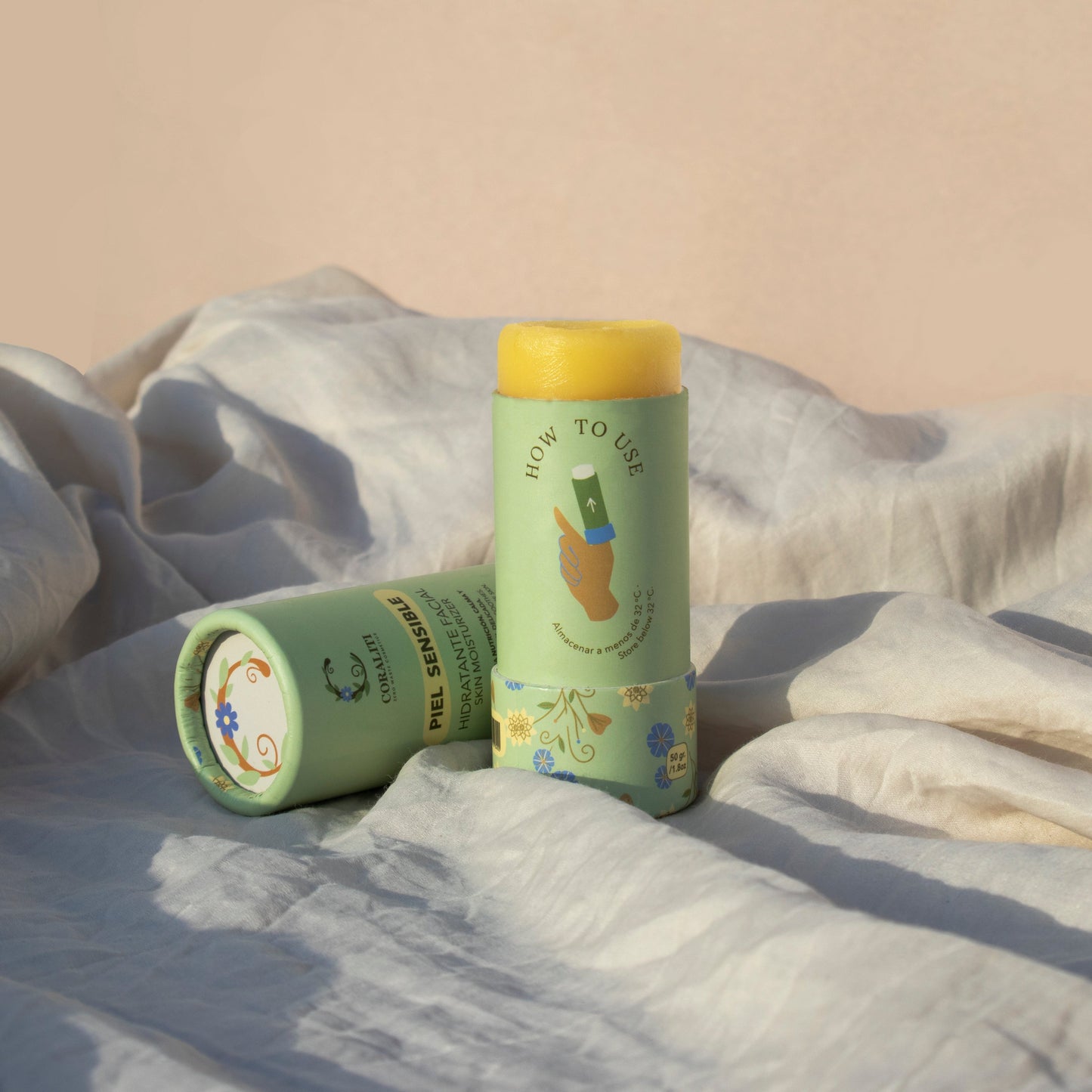 Crema Facial Hidratante Sólida Piel Sensible