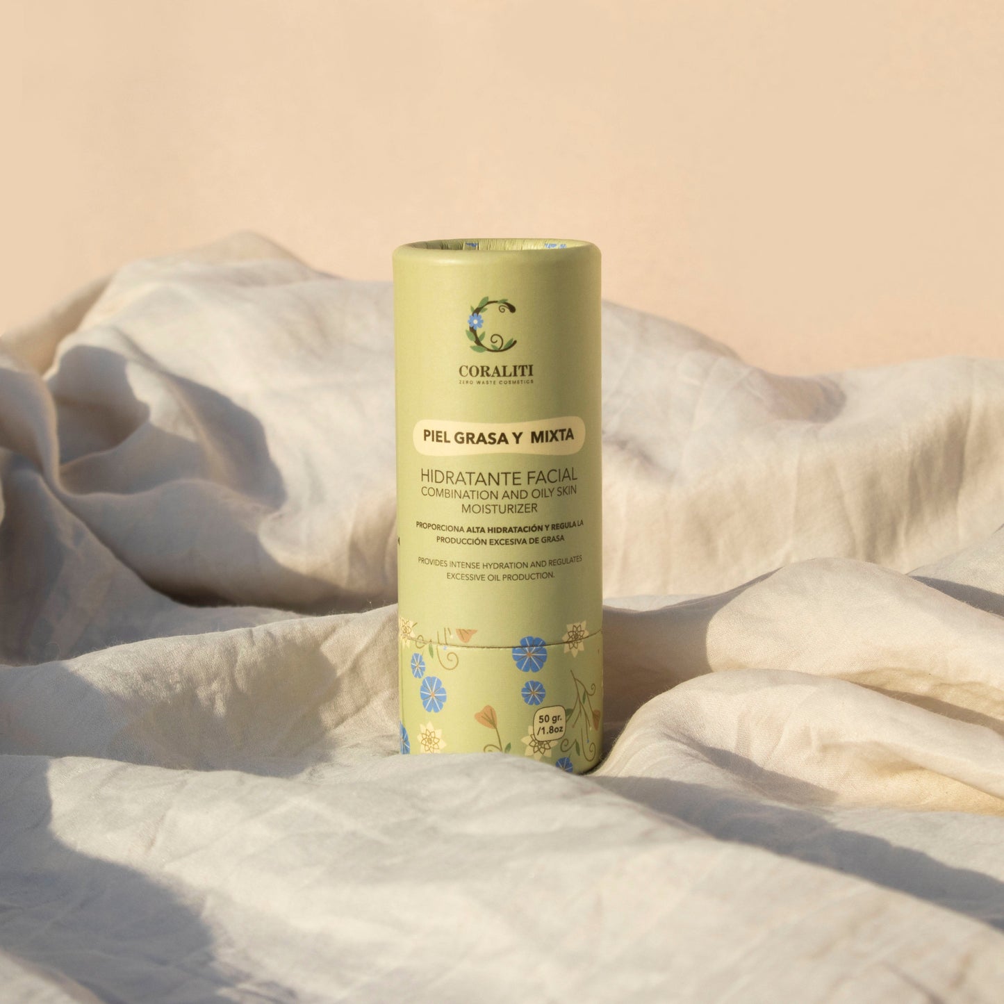 Crema Facial Hidratante Sólida Piel Mixta y Grasa